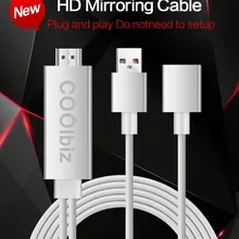 Lightning/HDMI адаптер 1080P HDTV кабель 8 Pin Lightning адаптер дисплея для iPhone 7, 7 Plus, 6s 6s сотовый телефон Прямая