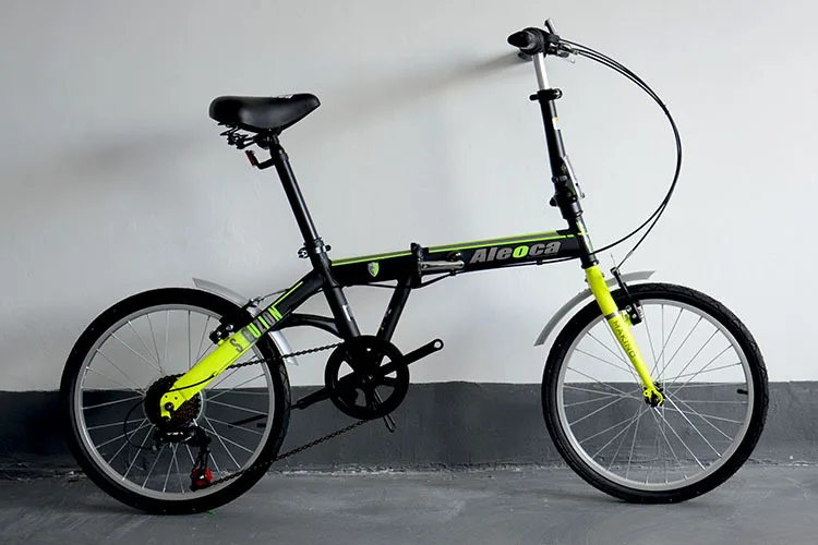 Top NORWICH 20inch 6speed fluorescence color Mountian Folding Bike Double V Bake 3