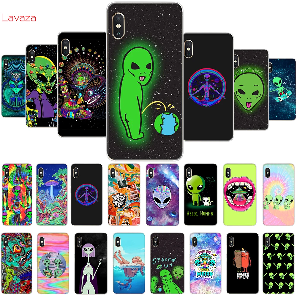 Жесткий чехол Lavaza Trippy Tie Dye Peace Alien для POCOPHONE F1 для Xiaomi A2 8 9 SE Lite A1 Max 3 для Redmi Note 7 Pro