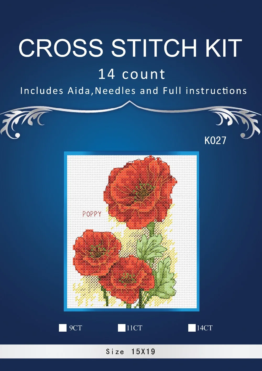 

oneroom Flowers Cross Stitch DMC Chinese Cross Stitch Set DIY Needlework 14CT Cross Stitch Kit Landscape Embroidery