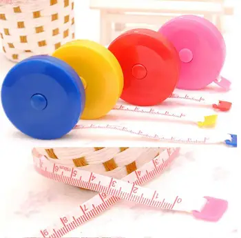 

Retractable Ruler Tape Measure 60 inch Sewing Cloth Tailor 1.5M Plastic tailoring materials Measure Tools
