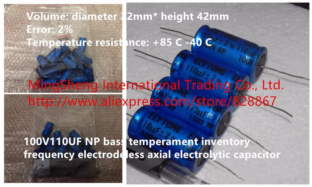 Original new 100V110UF NP bass temperament inventory frequency