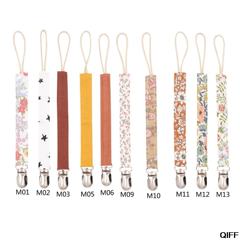 

Baby Pacifier Clip Chain Cotton Linen Holder Pacifier Soother Clips Leash Belt Nipple Holder For Infant Feeding