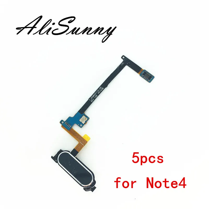 AliSunny 5pcs Home Button KeyPad Flex Cable for SamSung Note 4 N910 N910F Mune Power Replacement Parts | Мобильные телефоны и