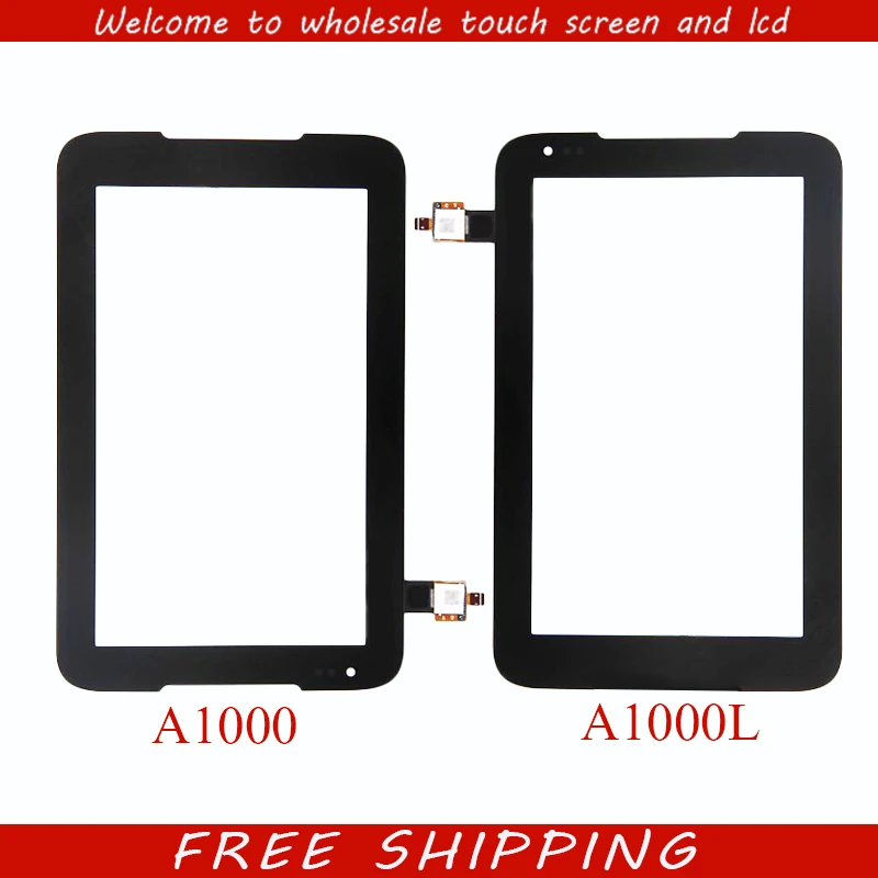 

For New Lenovo IdeaTab A1000 A1000L Replacement Touch Screen Digitizer Glass Black 7-inch Free Shipping