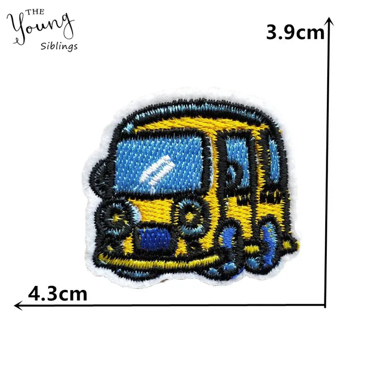 Микс термоплавкого клея железа на патчи милый мультфильм автомобиль глаза значки, одежд DIY ремесло мотив аппликация, наклейка украшение аксессуар - Цвет: C6369