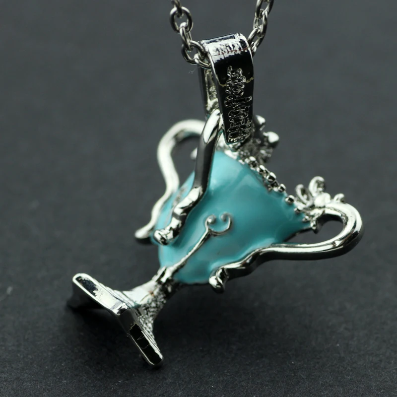 

Hogwarts Witchcraft Triwizard Cup Necklace Wizardry Jewelry Goblet of fire Pendant Necklace for Women men statement necklace