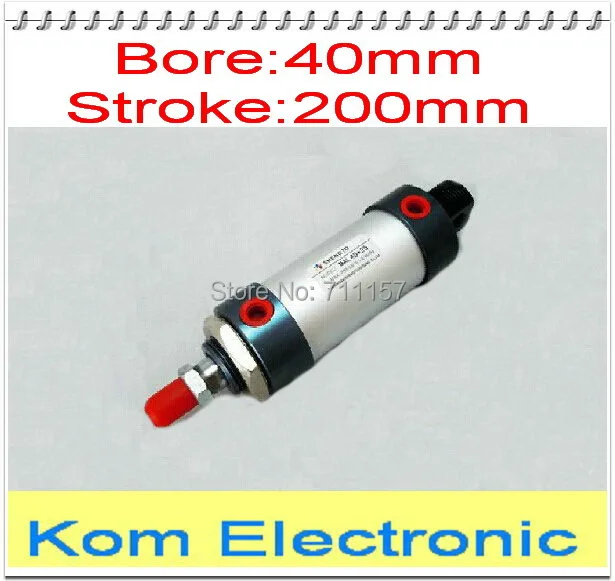 MAL 40*200 Series 40MM Bore 200MM Stroke Aluminium Alloy Pneumatic Mini Air Cylinder 1/8&quot Port Double Acting 40-200 mm | Обустройство