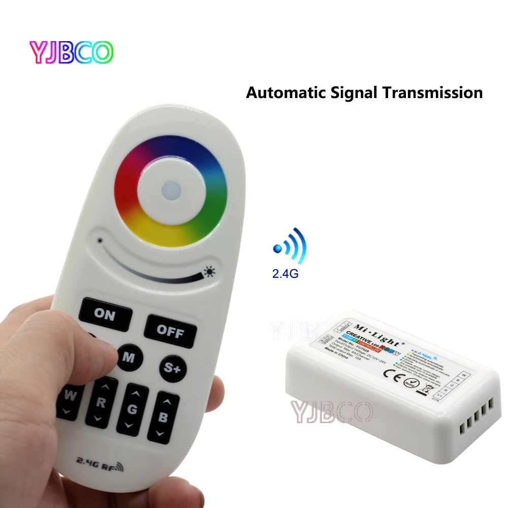 

New 2.4G RF FUT028 Mi.Light LED RGBW controller for RGBW LED Strip,. DC12-24V singal transmission and group synchronization
