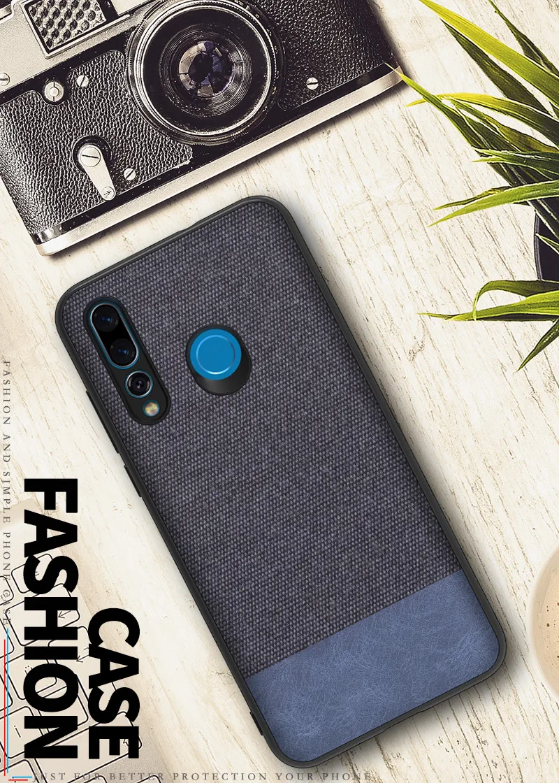 For Huawei Nova 4 Case New Full protection Hybrid PU Cloth TPU Business Dark Gentleman Case For Huawei Nova 4 Case16