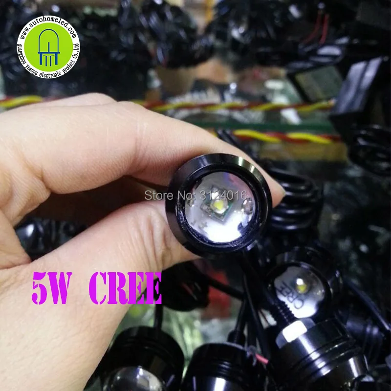 

Дневные ходовые огни dahosun, 3 Вт, 5 Вт, светодиодсветодиодный дневные ходовые огни «Орлиный глаз» для универсального автомобиля, белый, синий, ...