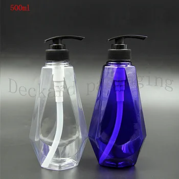 

10pcs 500ml Pet Bottle Pump Liquid Soap Dispenser Shampoo Refillable Bottle Packaging Makeup Tools Empty Perfume Cream Containe