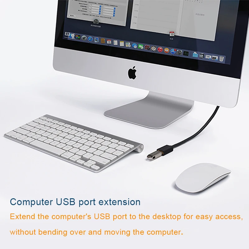 USB تمديد كابل USB2.0 الذكور إلى الإناث موسع كابل مزامنة كابل للكمبيوتر PC محول موصل USB تمديد كابل