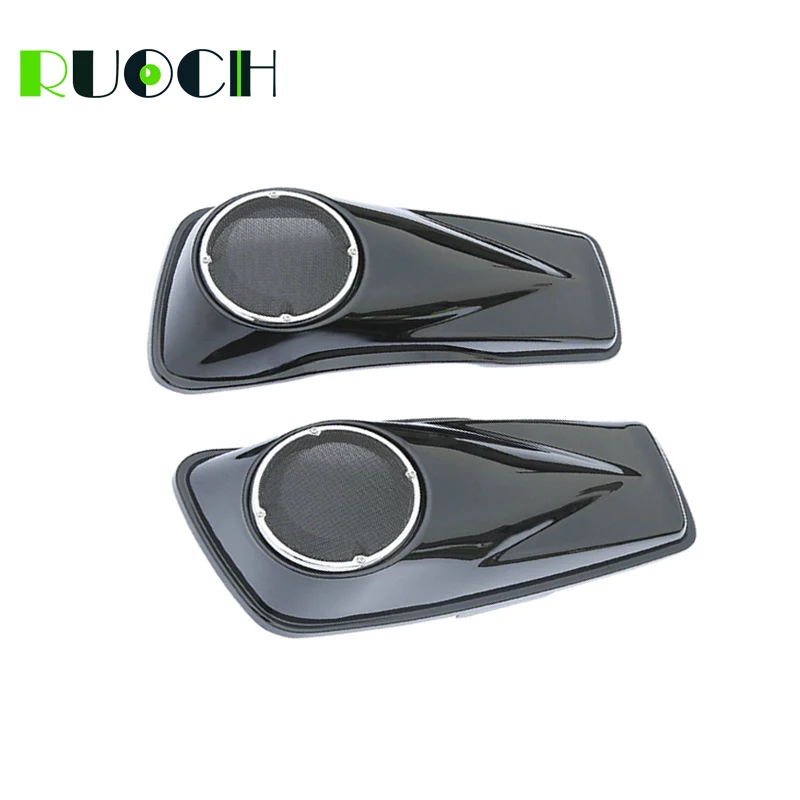 6.5 Speaker Lids W Speaker Grill for Harley Touring Road King Road Glide  FLT FLHT FLHTCU FLHRC Road King Road Glide 2014-2019 (2)