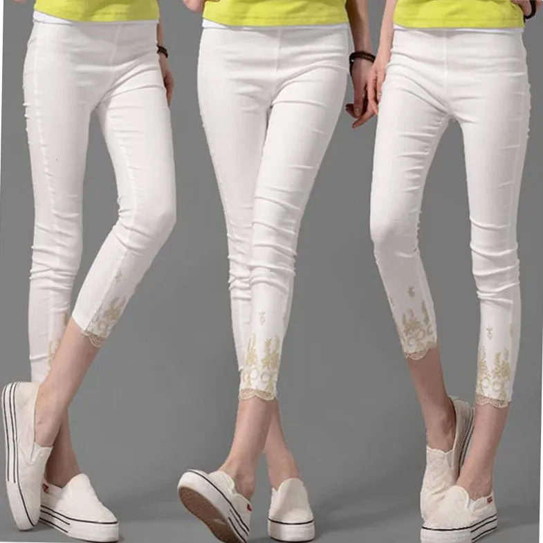 three quarter jeggings