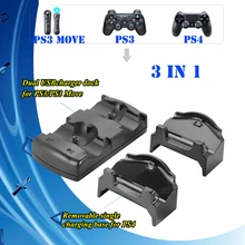 5 в 1 зарядное устройство зарядная док-станция для sony Play Station 4 PS4/Pro/Slim/PS3/PS3 Move беспроводной контроллер аксессуары