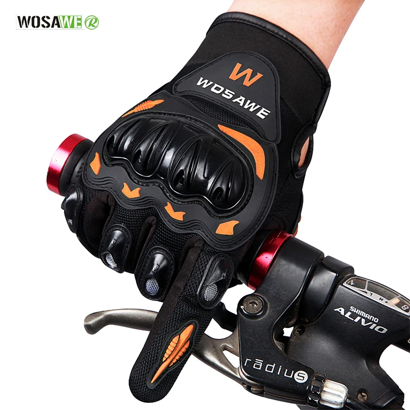 

WOSAWE MTB Bike Cycling Gloves Shockproof Long Full Finger Touch Screen Riding Tactical Bicycle Gloves