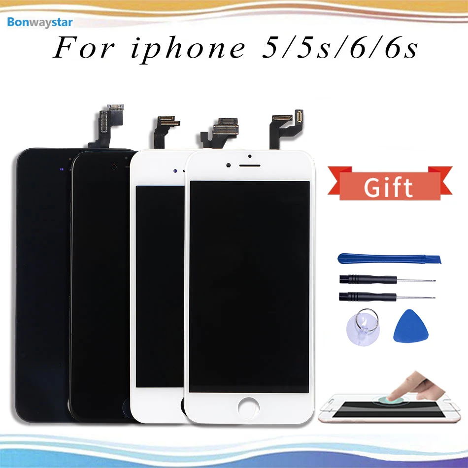 

AAA Quality For iPhone 5s 6 LCD Screen Display with Digitizer Replacement Touch Screen For iPhone 5 LCD for iPhone 6s Assembly