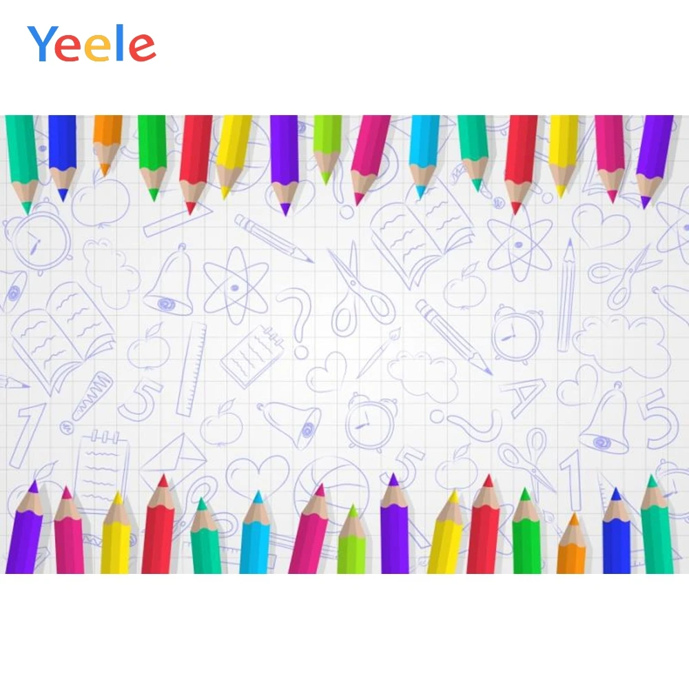 

Yeele Solid Color Pencil Kids Portrait School Photography Backdrops Customized Photographic Backgrounds Photocall Photo Studio