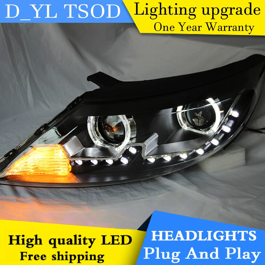 DY_L Car Styling Head lamp for Kia Sportage R 2010-2012 LED Headlight DRL H7/D2H HID Xenon bi xenon lens | Автомобили и мотоциклы