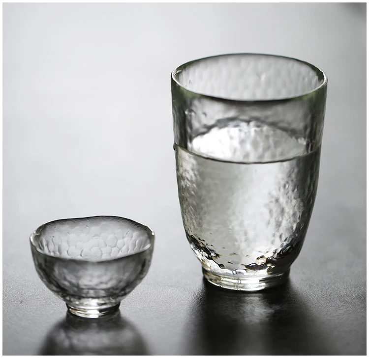 handmade glass tea mugs made in Japan special classical Sake wine heat ...