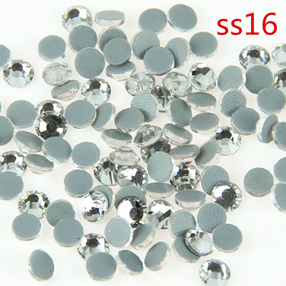 

200 Gross Rhinestone ss16 Hot Fix Stones Clear Flatback DMC DIY Garment HotFix Gliters Crystals Stones