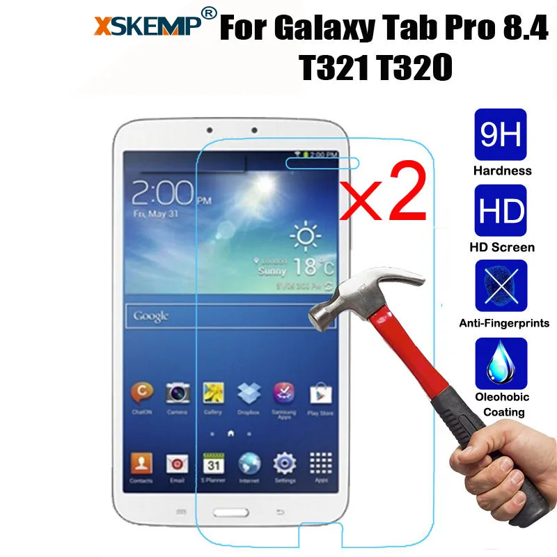 XSKEMP 2 шт./лот для samsung Galaxy Tab Pro 8 4 SM-T320 T321 закаленное Стекло Экран протектор 2.5D Clear Anti