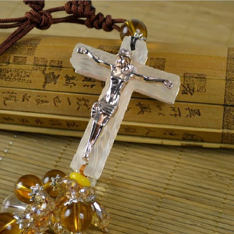 Auto Accessories Car Pendant Hanging Cross Jesus Christian Car Styling