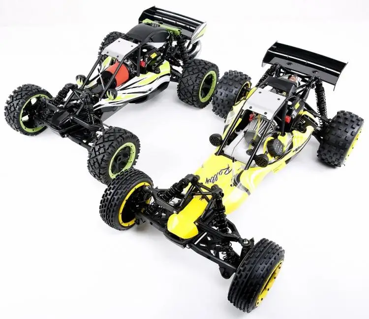 Qbaja Mini baja 29cc Powerfull 2t engin 2,4g пульт дистанционного управления переднее колесо может прыгать