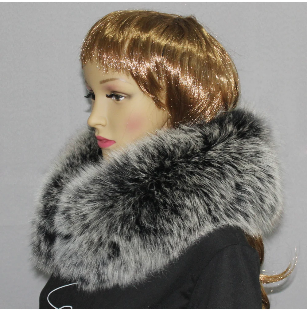 100%Natural Real Fox Real Fur Collar Scarf Genuine Big Size Scarves Warp Shawl Neck Warmer Fashion Fox Fur Scarf.Free Shipping