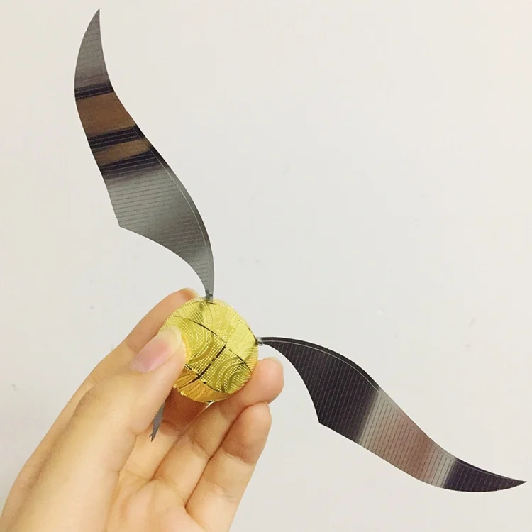 

Unfinished Golden Snitch High Quality Metal Retro Model Harri Potter