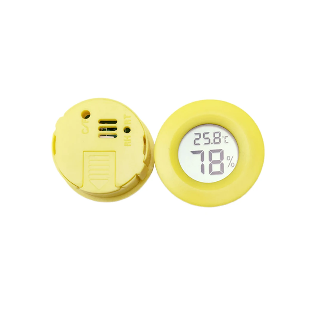 Мини ЖК-цифровой термометр гигрометр холодильник морозильник Тестер Температура измеритель влажности детектор термограф ПЭТ авто автомобиль - Цвет: Yellow