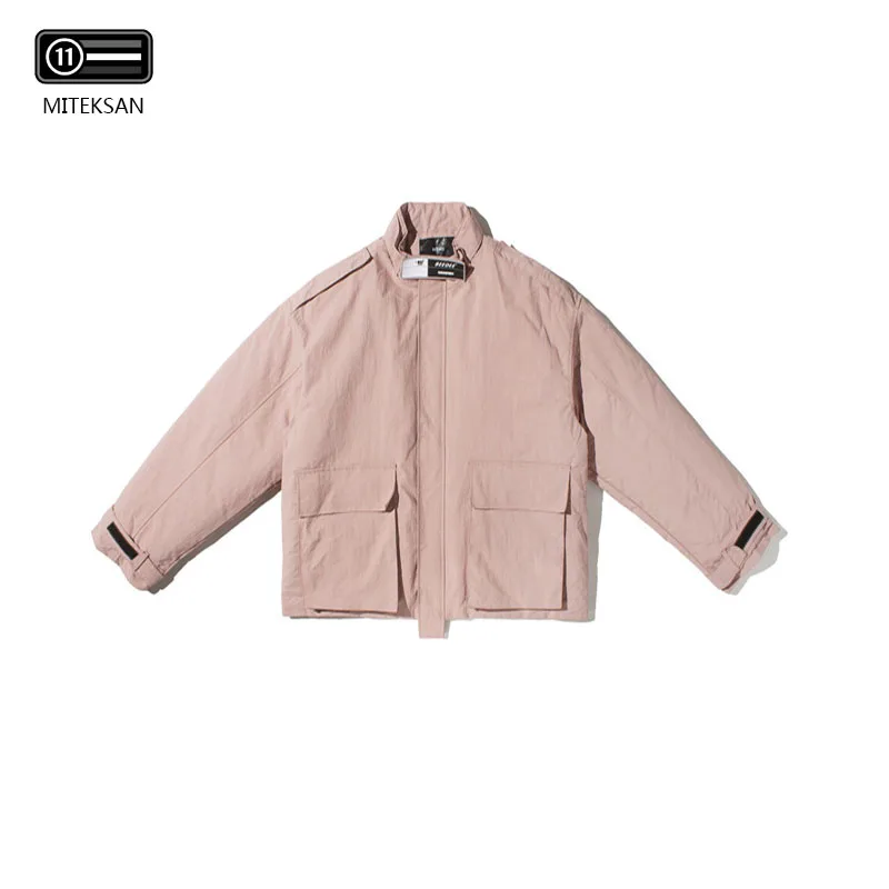 

Men's Casual Parkas Winter Jackets Men Thick Warn Padded Overcoat Winter Harajuku Japan style Warm Jacket Outwear Streetwear