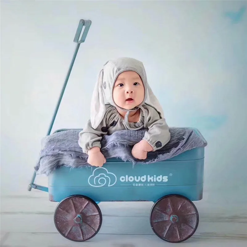 

Creative Props Photography Children Iron Cart Studio Photo Props Baby Retro Train Newborn Photography Accessories Posing Sofa