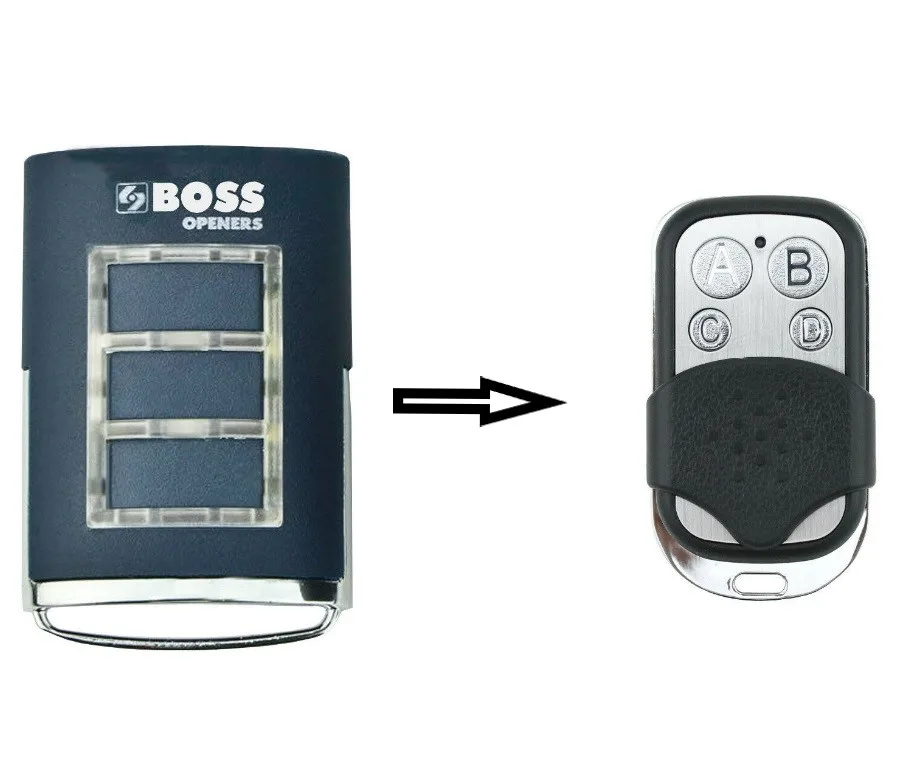 

2pcs Boss BHT3/BHT-3/HT3/BOSS 6 Garage Door Remote Replacement 433MHz BOL4/BOL6/OL4