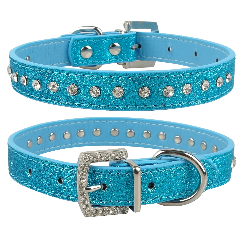 Collier En Cuir Pu Pour Chien Strass Rose 1 Rangee Cristal Pour Chat Chaton Chihuahua Xs S M Aliexpress Maison Animalerie