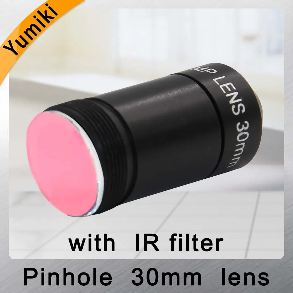 Yumiki HD CCTV Объектив Pinhole 30 мм M12 * 0 5 Mount 1/1/2 &quotF1.6 9 6 градусов для камер видеонаблюдения