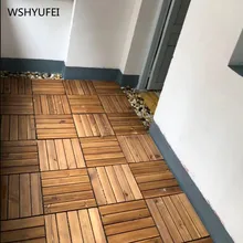 4 шт./лот открытый деревянный пол может быть соединен, DIY карбонизированной древесины WSH YUFEI 30x30 см