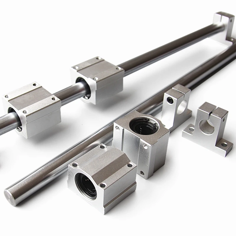 10pcs set Optical Axis Linear Rail Shaft OD8 12mm 400 600mm SCS8 12UU Linear Bearing Blocks