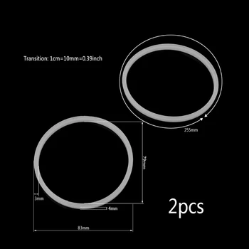 

2Pcs 8.3cm Rubber O Shaped Replacement Gaskets Seal Ring Part For Blender Juicer