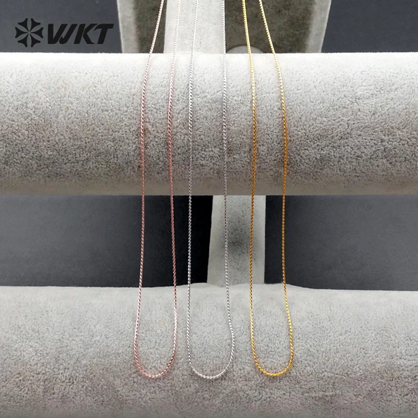 WT-N1047 WKT Wholesale 50Pieces Elegant Chain For Women Decorate Jewelry Generous Necklace Chain