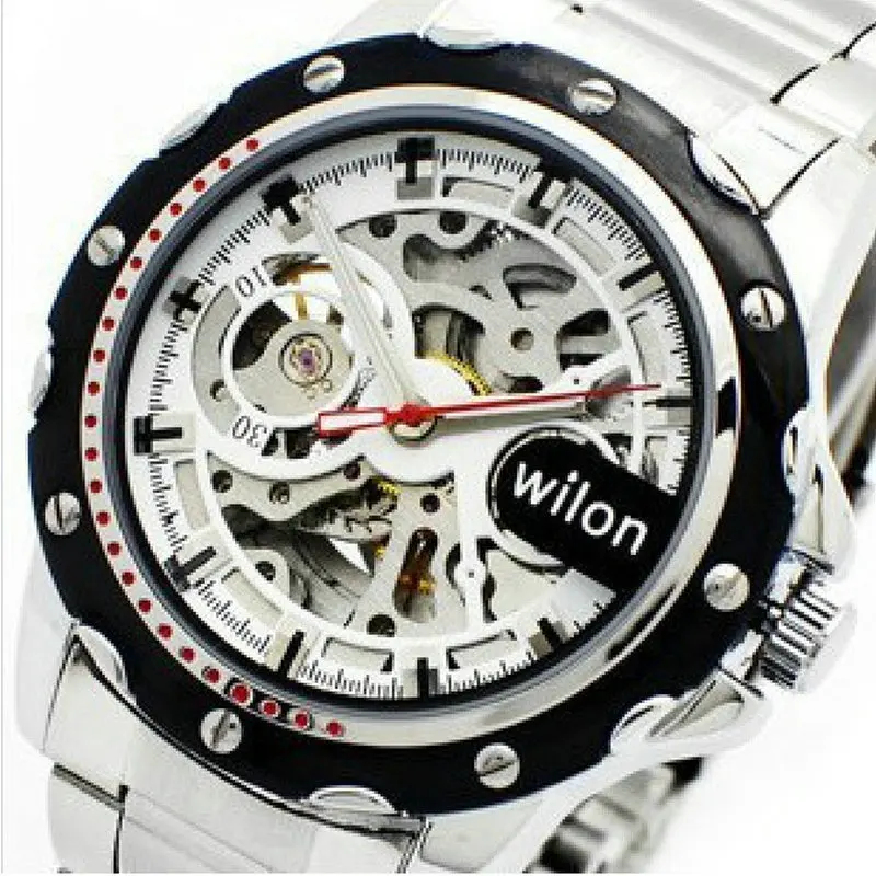 Wilon veyron authentic Automatic mechanical watch hollow out visual leisure men s watch business big dial