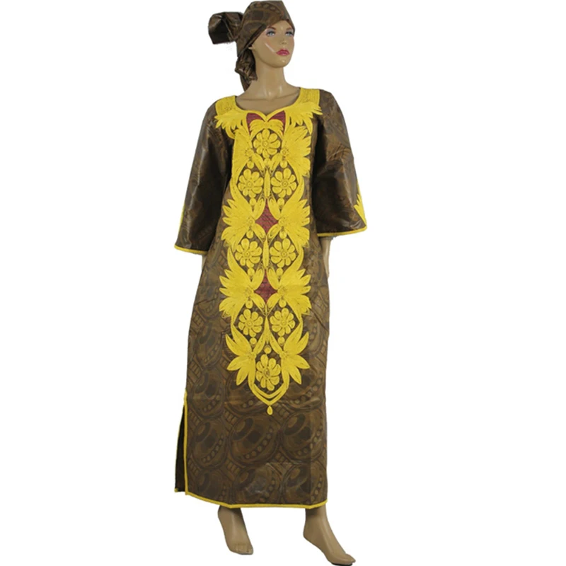 

MD women maxi dress african print dresses for women cotton africa dresses bazin riche women african clothing turban african 2019