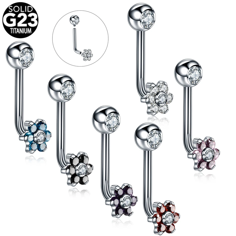 G23 Titanium Opal Crystal Christina Vertical Hood Piercings Lip Rings Sexy Women Piercings Body Jewelry 1PC 14G