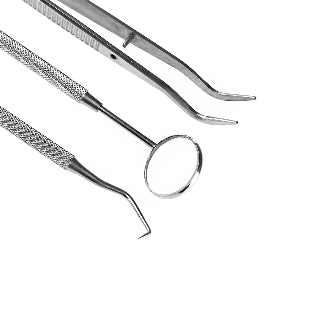 3 шт./компл. набор стоматологических инструментов из нержавеющей стали набор стоматологический для чистки зубов гигиенические чистки увеличивающее зеркало уход за полостью рта зонд