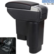 For Perodua Myvi Armrest Box Perodua Myvi Mk2 2011-2017 Universal Car Central Armrest Storage Box cup holder ashtray accessories