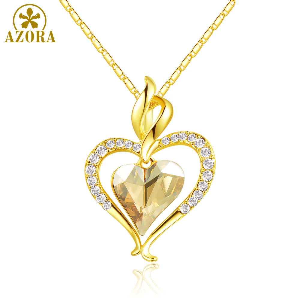 Цепочка с подвеской в виде сердца золотистого цвета|heart pendant necklace|necklace apendant necklace |