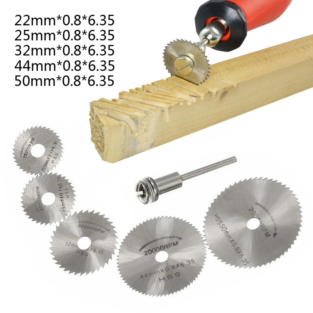 Mini HSS Hojas de Sierra циркулярное лезвие лобзик вращающийся инструмент для Dremel