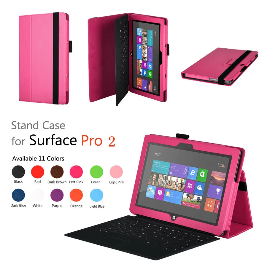 Case for Microsoft surface Pro 2 stand case surface pro 2 flip leahter