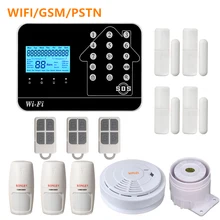KONLEN wifi GSM PSTN домашняя сигнализация Беспроводная Проводная для умного дома Охранная защита от взлома АВТО SMS Приложение Поддержка ip-камеры